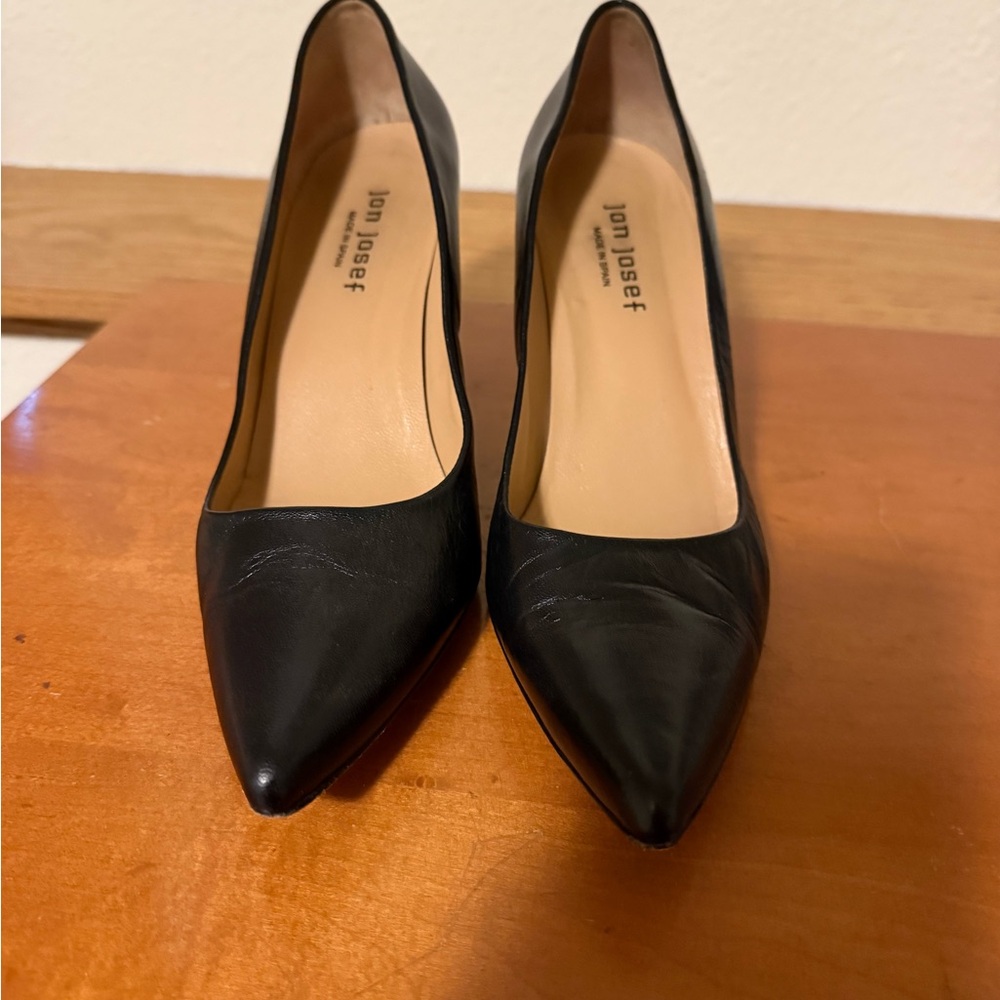 Jon‎ Josef Black Leather Women's Pumps